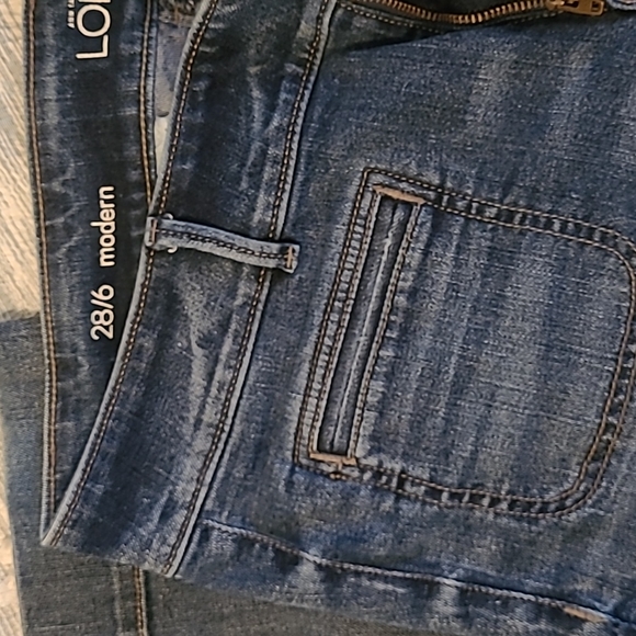 Loft dark denim wide leg jeans - Picture 3 of 3